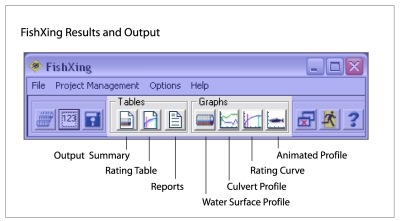 Results and Output Portion of Navigation Bar